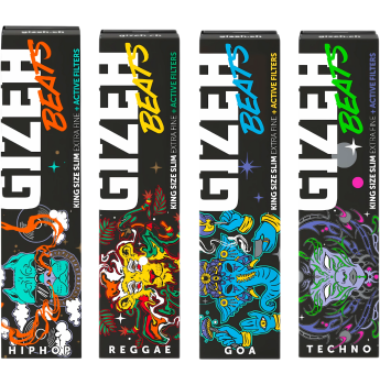 GIZEH - Beats King Size Slim Extra Fine + Active Filters (34 Blatt + 16 Tips)